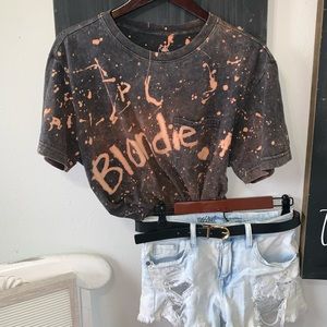 “blondie” crop graphic tee